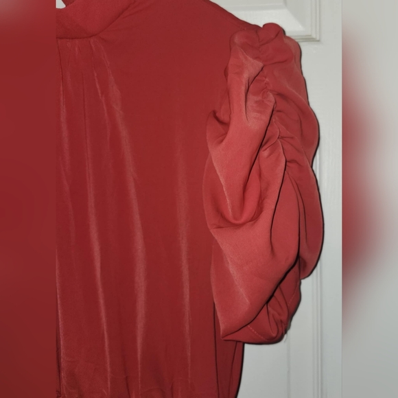 Theenkoln Midi Dress Pleated Bottom, High Neck Size M NWT - Picture 3 of 7